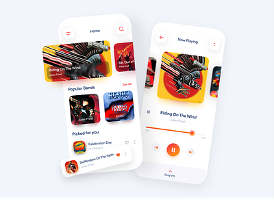 Exploration | Music App app design application design exploration minimalism minimalist mobile design music music app music art music player music streaming musicdesign playlist rockapp streaming ui ui design uidesign uiux