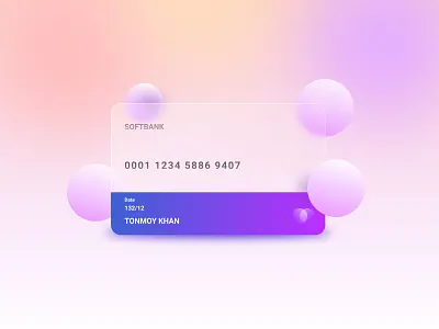 Glass Morphism Card figmadesign glassmorphism gradients ui ux vector