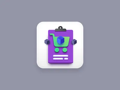Purchase Order icon (Big Sur style) app icon app icon design app icons big sur big sur icon cart creatives design icon icon design icon designer iconography icons order purchase purple logo sketchapp vector vector icon vector icons