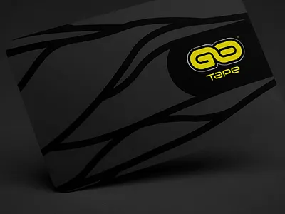 Business cards. GoTape Branding black business card black card blackandyellow branding business card design businesscard illustration kinesiology logo minimal performance sport sports branding sports design sportsmen tape deck typography vector yellow