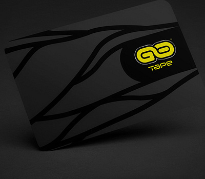 Business cards. GoTape Branding black business card black card blackandyellow branding business card design businesscard illustration kinesiology logo minimal performance sport sports branding sports design sportsmen tape deck typography vector yellow