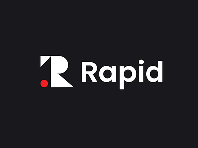 rapid alphabet animal fast letter logo manager managment monogram r rabbit software speed technology tool tracking