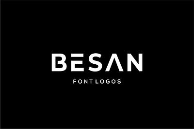 besan font logo branding clean design font icon identity logo logos mark modern sanserif simple