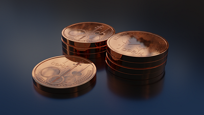 1 Qəpik. 1 Coin. Azərbaycan (Azerbaijan). Blender 2.83 3d azerbaijan blender coin