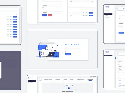 Institute of Sport form forms illustration platform sport ui ux web