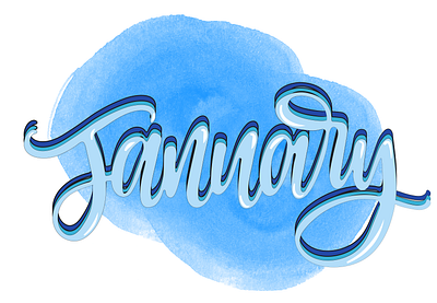 January adobe illustrator artwork illustration illustrator january snow vector winter