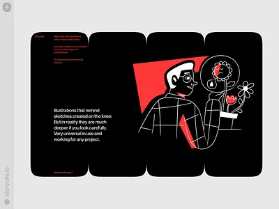 New Nankin Illustrations 🖤 black characters colorful contrast dark design illustration launch nankin new product release storytale ui vector web