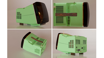 Brionvega Algol 3D model 3d blender television