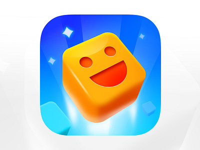 Iphone Game Icon design. .game art 3d app icon big sur colorfull cube cube game design flat game game art icon icon design ios ios icon iphone iphone icon logo minimalistic vibrant