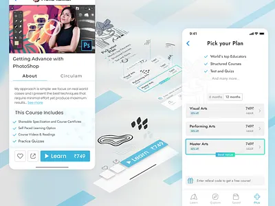 Details that you can feel asthetic education feels figma ui