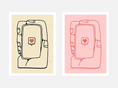 Precious Like Posters big fingers chat clean drawing flat hand hand drawn heart illustration illustrator like line minimal phone poster poster art poster design social socialmedia
