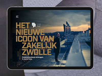CityPost Web clean design flat layout typography ui ux