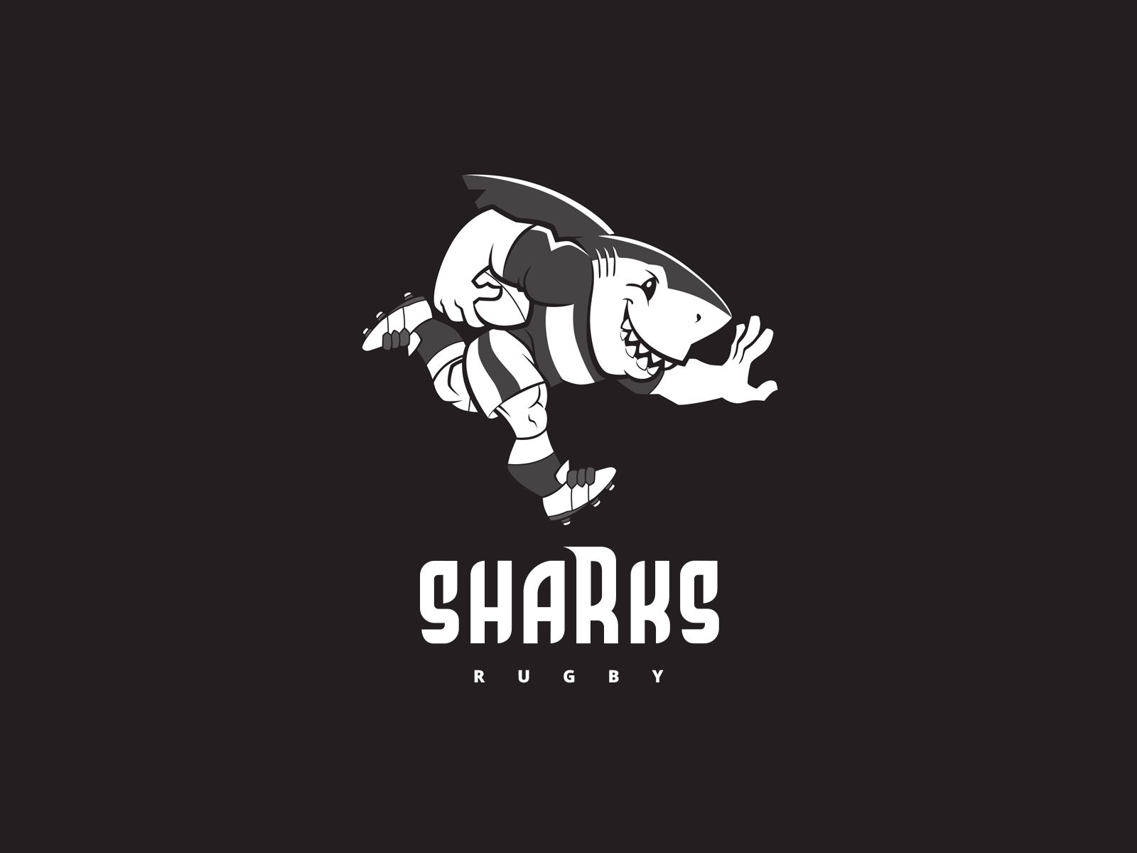 The Sharks logo and mascot rebrand (2020) by Björn Linsin on Dribbble, image size:1600x1200