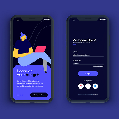 Online Course App 1 agency design ui ux