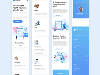 Ifyhealth app design illustration minimal typography ui ux