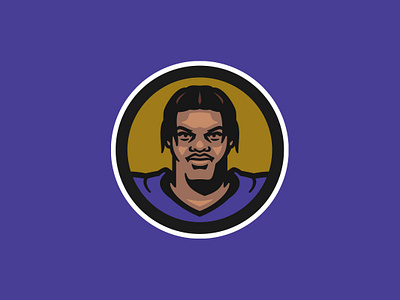 Lamar Jackson baltimore baltimore ravens design football illustration lamar jackson mvp nfl ravens sports sports branding vector