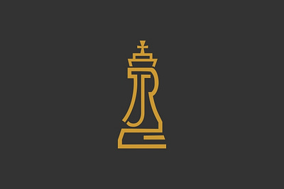 JR king branding chess logo company company branding crown flat icon illustration industrial initial letter logo king logo letter logo minimal modern logo monogram monogram letter mark simple design vector web