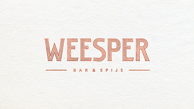 Weesper Bar Logo bar branding design logo subalpin vector