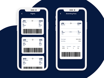 DailyUI 024 - Boarding Pass app app design boarding pass dailyui design flat flight flight app flight booking mobile pass ticket ui ui design ux