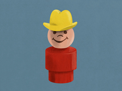 Little People Cowboy illustration little people toy