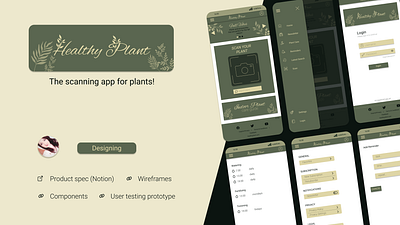 Healthy Plant App Design app branding case study design graphic design ui uiux