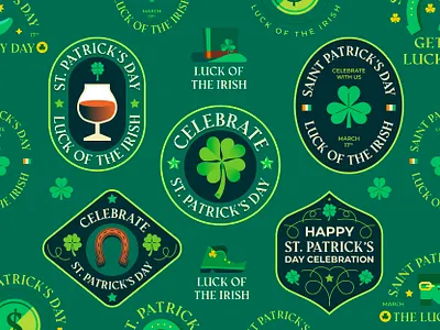 St Patrick s Day 🍀 badge badges beer boot design flat graphic graphics icon illustration ilustracion ireland logo logos lucky modern saint pratricks day st patricks st patricks day vector