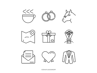 Wedding Decoration design gift hourse icon icon set maps ui uiux wedding wedding invitations