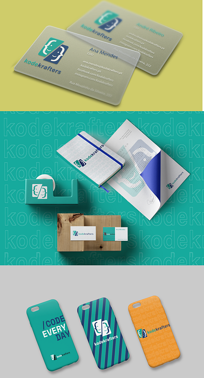 Identidade Visual Kode Krafters branding design developer identidadevisual logodesign logomarca logotipo portugal programação ui vector visualidentity