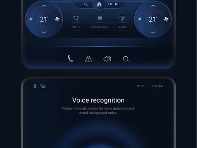 Car Dashboard Interface application auto car dashboard ui interface screen ui user experience voice assistant