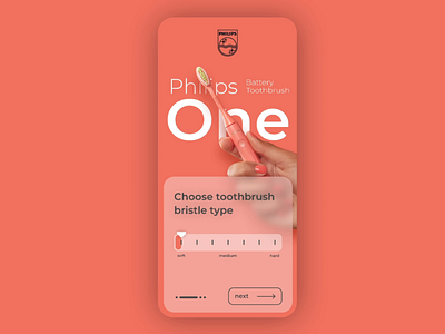 E-commerce Shop Page app design e comerce glass glassmorphism interactive vision interface intervi landingpage mobile mobile app mobile design philips shop store toothbrush ui ui design uiux ux design