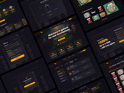 Betclub - Place for real Gentlemans ui uxui web webapp webdesign website