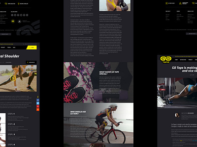 Inner pages. GoTape WordPress website basov design elastic finest kinesiology magento magento 2 minimal muscle responsive shop sport sportsman store tape typography ui web webdesign website