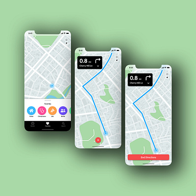 Daily UI 029 - "Map" 029 app apple maps daily ui daily ui challenge dailyui dailyuichallenge design ios map map design ui