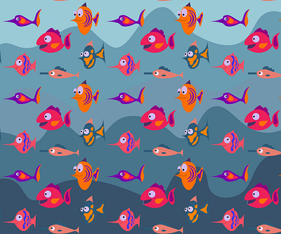 aquarium tropical fish pattern animal aquarium aquatic background blue cartoon character color colorful coral design dive exotic fish funny illustration lifemarine nature ocean reef