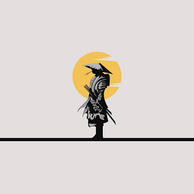 Samurai logo inspirations animation art branding graphic design icon illustration logo vector