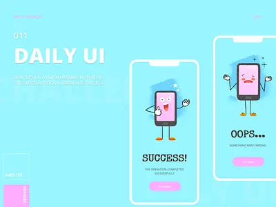 DAILY UI 011 | FLASH MESSAGE daily ui 011 dailyui design flash message success ui uxui