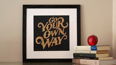 Go your own way - Lettering linocut carving fleetwood mac go your own way lettering lettering art lettering artist linocut linoleum linoprint printmaker printmaking