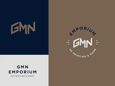 GMN Logo Option 1 3d logo brand brand design branding branding design design icon logo type wordmark