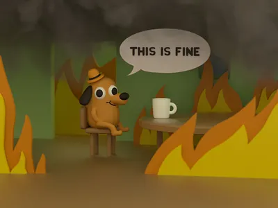 Hello 2021 3d cinema 4d cute illustration meme octane render