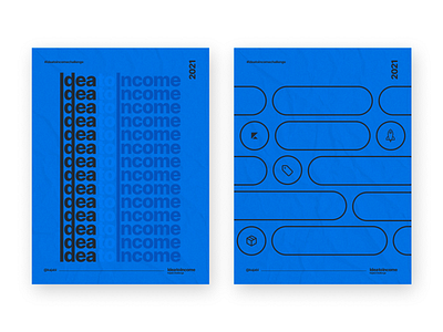 Idea to Income challenge branding clean design icon poster poster design simple vector