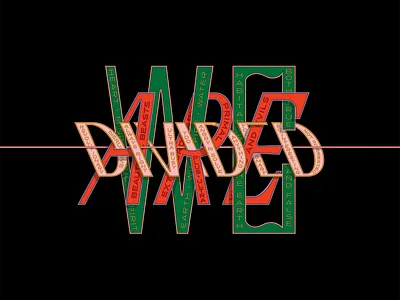 Divided design designs illustration intertwined lettering letters monogram monograms type typography