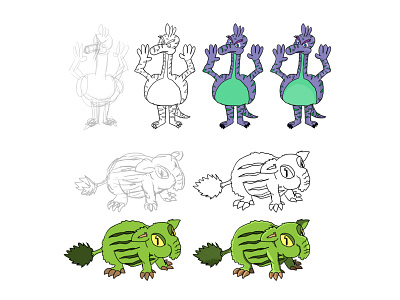 Small drawings in my notebook 6 character design digital draw drawing illustration minimal tutorial