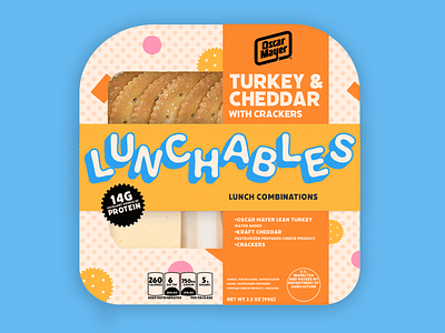 Redesign for Lunchables adobe creative cloud branding branding identity branding inspiration graphic design logo lunchables package design