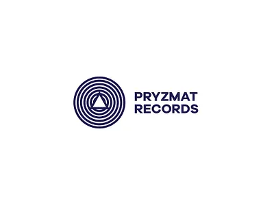 Prizmat Records branding illustration logo logotype prisma record typography vector