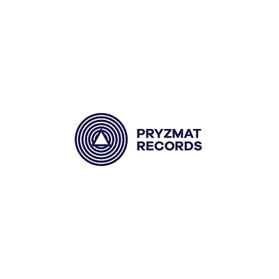 Prizmat Records branding illustration logo logotype prisma record typography vector