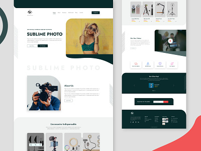 Studio Agency Template Design adobexd agency best bestshoot color dribbble figma illustration landingpage logo photography photos sketch style template uidesign uikits uiux vector website design