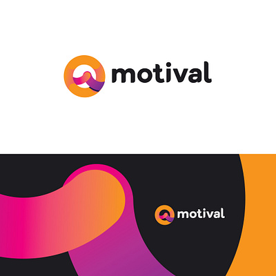 Motival branding logo logotype motivation typography vector