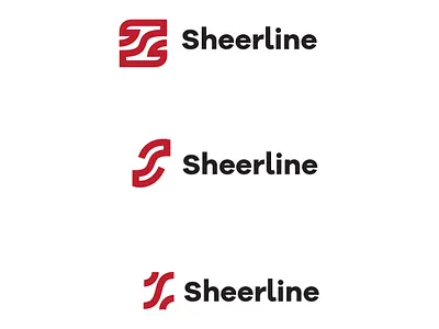 Sheerline branding design line logo logotype sheer typography vector