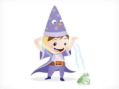 Children Character Illustration - Nascht adobe adobe fresco children children book illustration childrens illustration frog kids kids illustration nursery nursery art wizard