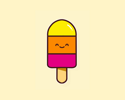 Happy Popsicle art design graphic illustration wacom wacom intuos